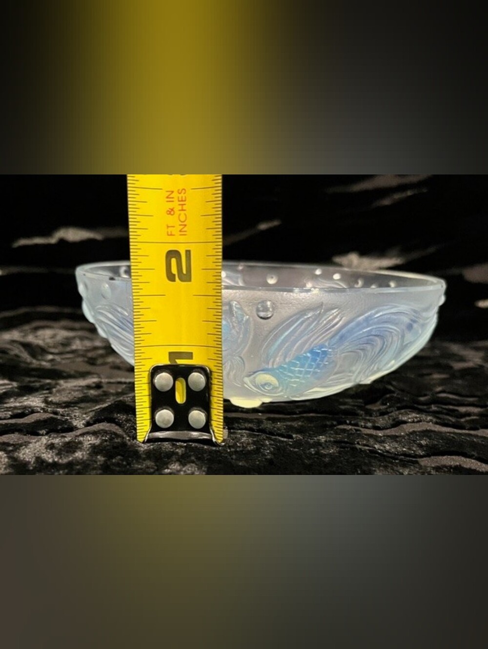 Sabino "Bols Poissons" Iridescent‎ Art Glass Goldfish Bowl Post War Signed - Picture 2 of 9